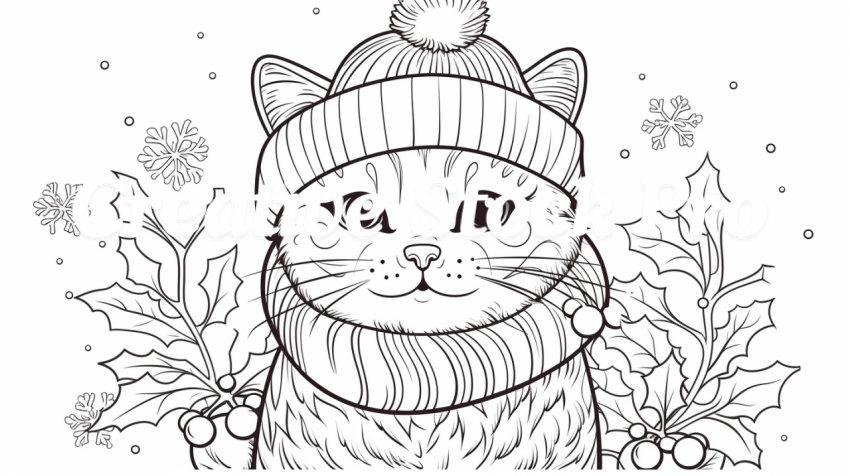 Free Printable Cat Coloring Pages for Teens