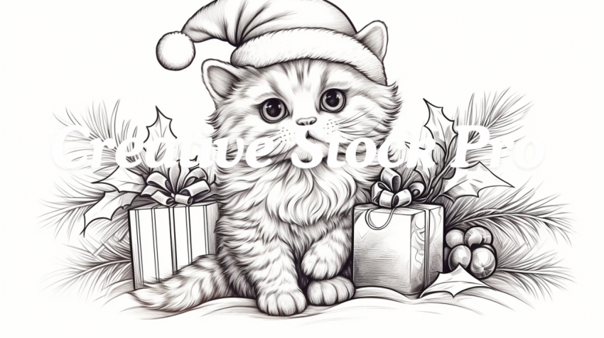 Free Whimsical Cat Coloring Sheets