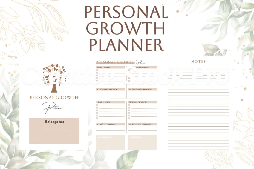 Free Editable Personal Growth Planner