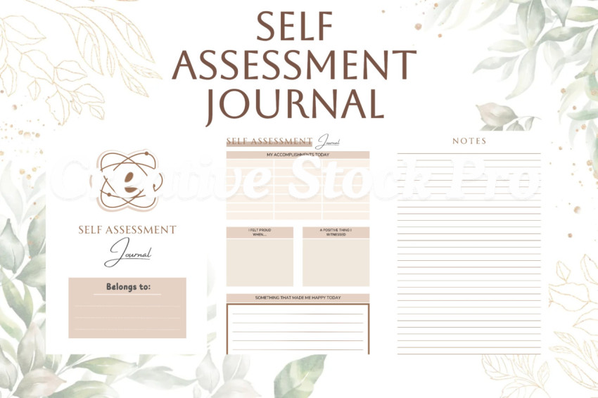 Editable Self Assessment Journal