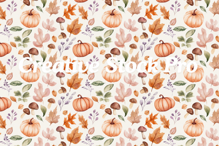 "Soft Autumn Textures Pattern Set"