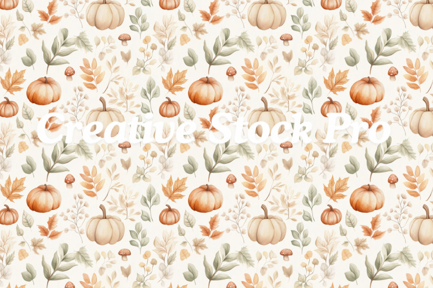 "Vintage Fall Harvest Pattern Collection"