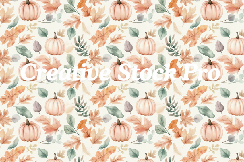 "Autumn Leaves and Acorns Seamless Pack"