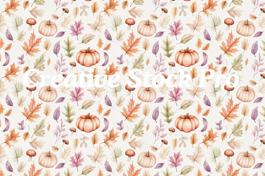 "Nature-Inspired Fall Seamless Designs"