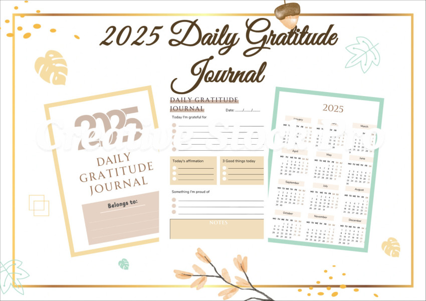 Free Editable Daily Gratitude Journal