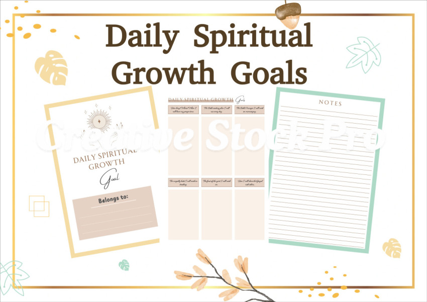 Editable Daily Spiritual Growth Goals