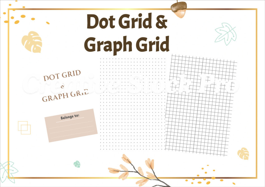 Editable Dot Grid & Graph Grid