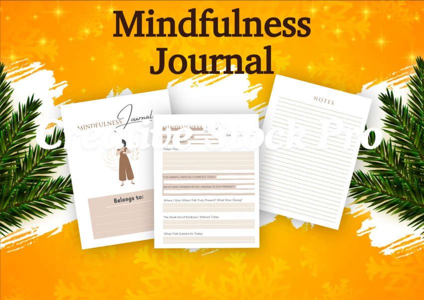 Editable Mindfulness Journal