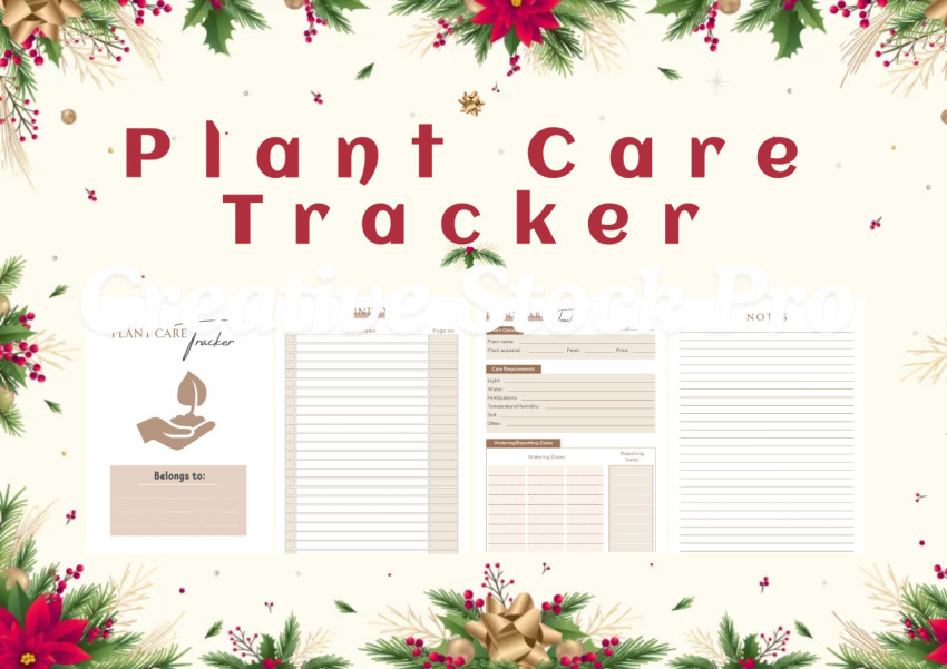 Editable Plant Care Tracker