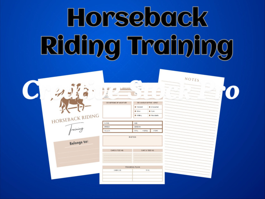 Editable Horseback Riding Training