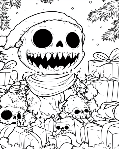 Merry Nightmares Coloring Page