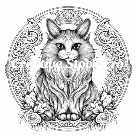 Free Mandala Cat Coloring Sheets for All Ages