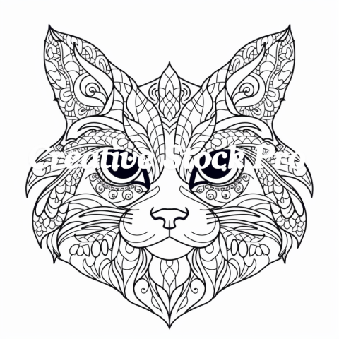 Free Cat Mandala Coloring for Peace and Calm