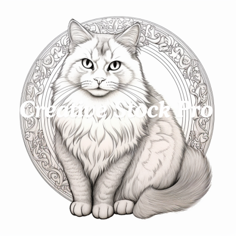 Free Cat Mandala Coloring Pages for Relaxation and Focus