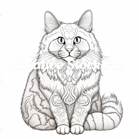 Free Cat Mandala Coloring Sheets for Kids and Adults