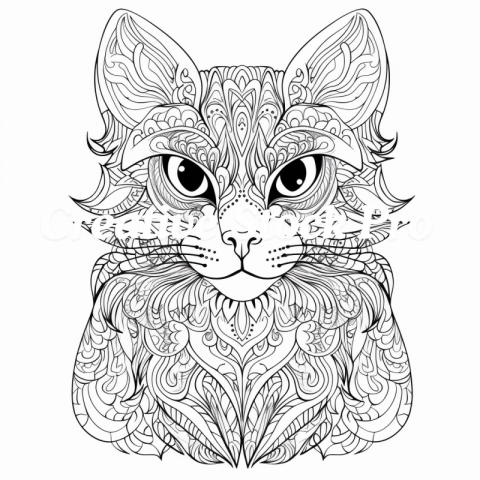 Free Cat Mandala Pages for Art and Fun