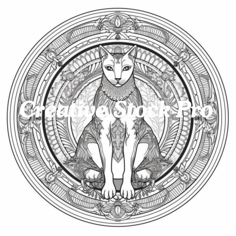 Free Cat Mandala Pages for Stress Relief and Fun