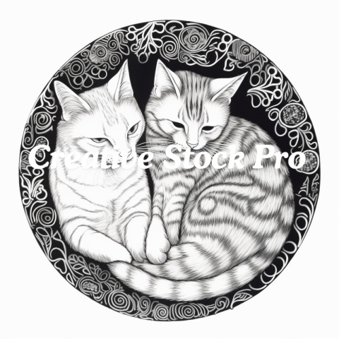 Free Printable Cat Mandala Designs for Kids and Grown-Ups