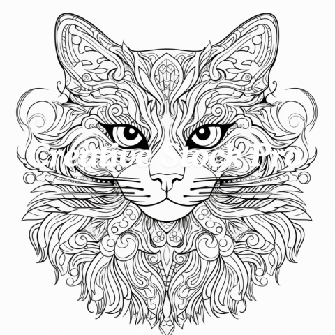 Free Cartoon Cat Coloring Sheets