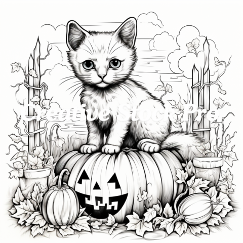 Free Silly Cat Coloring Sheets for Kids