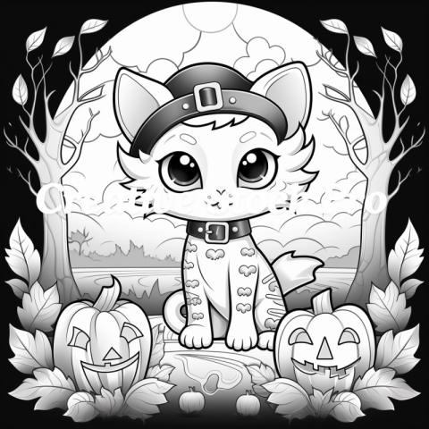 Free Cat Coloring Pages for Bedtime Fun