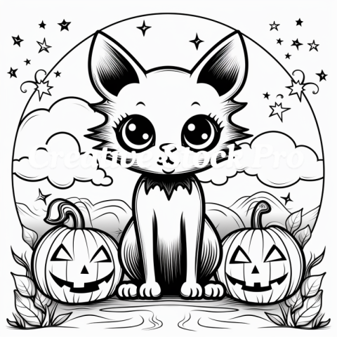 Free Cat Coloring Pages for Learning