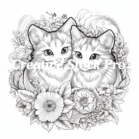 Free Superhero Cat Coloring Page for Kids