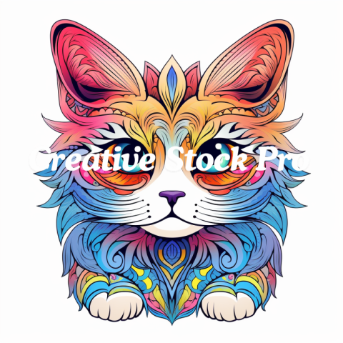 Free Realistic Cat Coloring Page for Adults