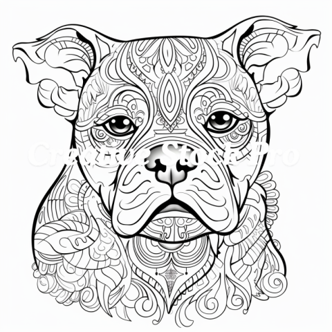 Relaxing Puppy Mandala Coloring Adventure