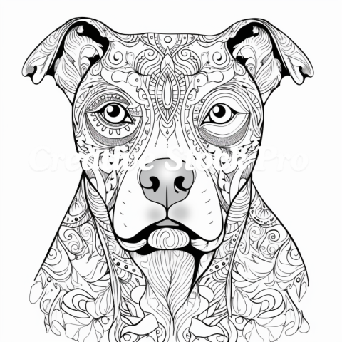 Free Joyful Puppy Mandala Coloring Page for All Ages