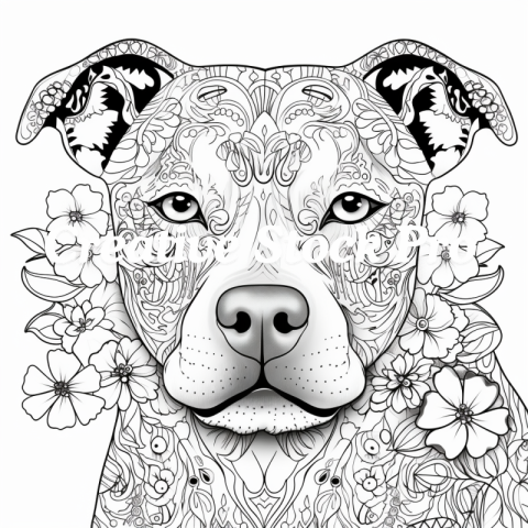 Free Happy Dogs Mandala Coloring Adventure