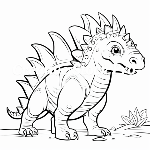 Tyrannosaurus Rex Coloring Page for Kindle