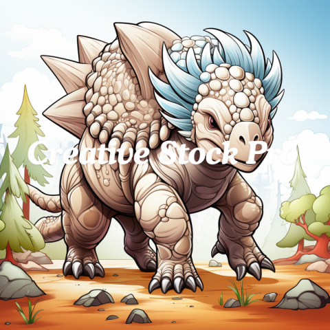 Prehistoric Coloring Page for Kindle Users