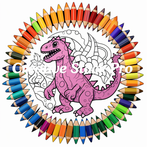 Dino World Coloring Fun for Kids & Adults