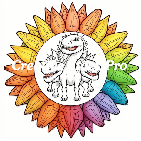 Jurassic Dinosaur Coloring Page for Kindle Users