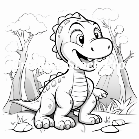 Dinosaur Coloring Book for Relaxation on Kindle