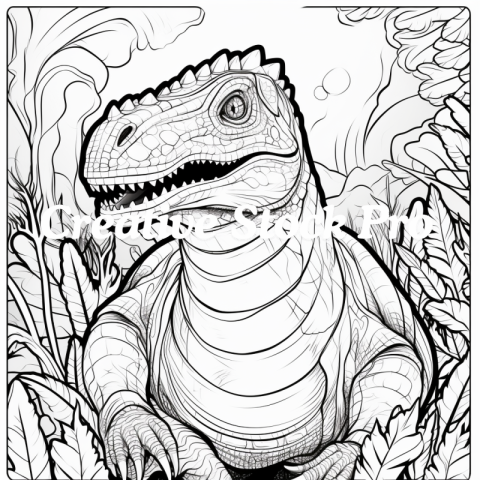 Fun Dinosaur Mandala Coloring for All Ages