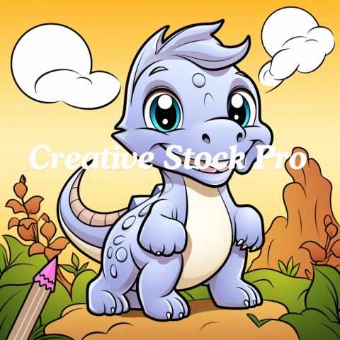 Detailed Dino Coloring Fun for Kids & Adults