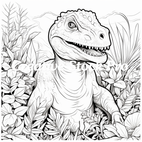 Printable Fun Dino Days Coloring Pages