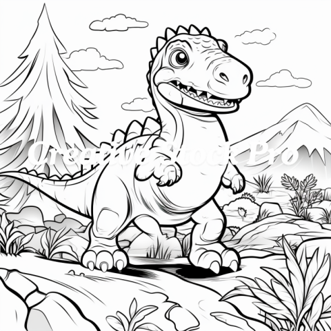 Printable Fun Dinosaur Mandala Coloring Pages