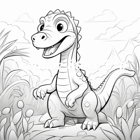 Fun Dinosaur Coloring Pages on Kindle