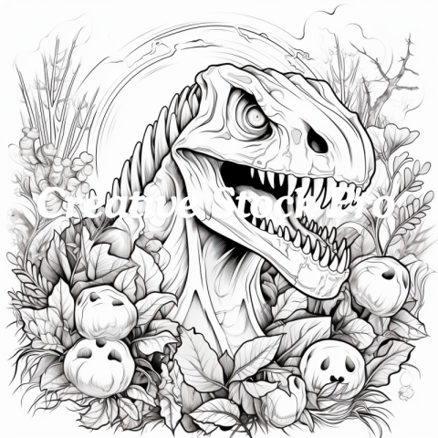 Dino Park Coloring Pages for Kindle Users