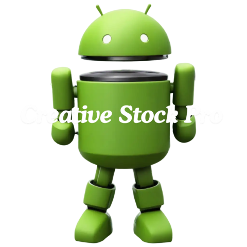 Android Robot Jailbreak Unlocked PNG Image Breaking Free in Digital Art