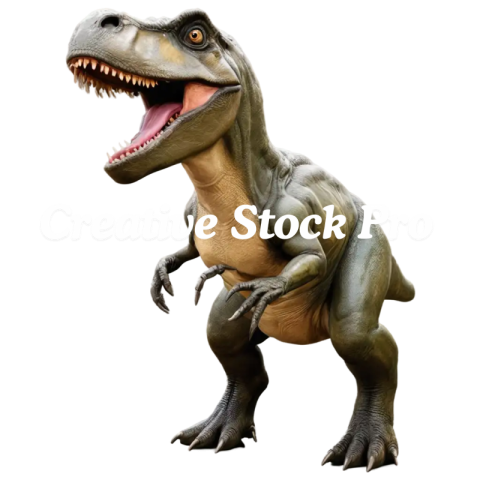 Create a Stunning PNG Image of a TRex Dinosaur Enhance Your Design with Clarity and Quality