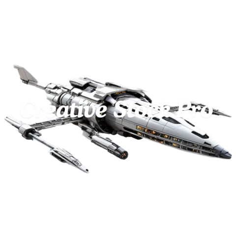 Futuristic Dystopian Space Ship PNG Image HighQuality and DetailRich Artwork