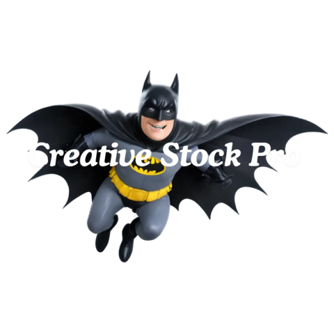 HighQuality PNG Image of Batman Flying in Bedroom