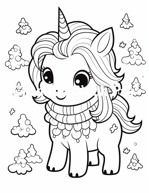 Free Winter Unicorn Snow Fun