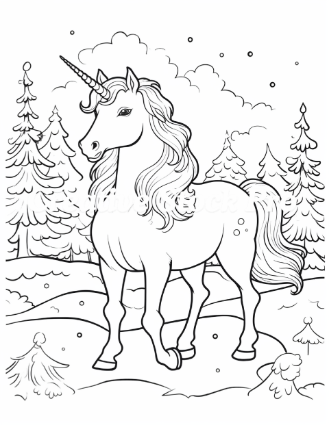 Cozy Unicorn Christmas