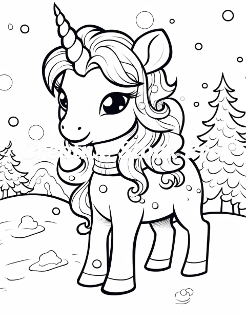 Snowy Unicorn Wishes