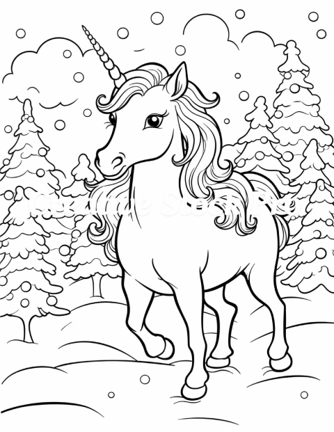 Unicorn Holiday Sparkle